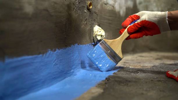 Commercial Waterproofing project at a McBain, MI business property by SJ Waterproofing Pros